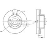 TOMEX Brakes Bremsscheibe